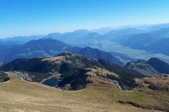 Rofanspitze mit Blick auf den Zireinersee